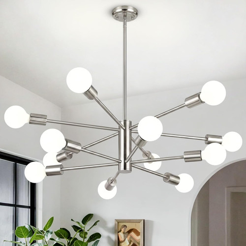 Light modern chandelier - light, for